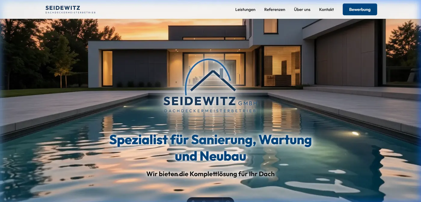 Startseite von seidewitz-dach.de