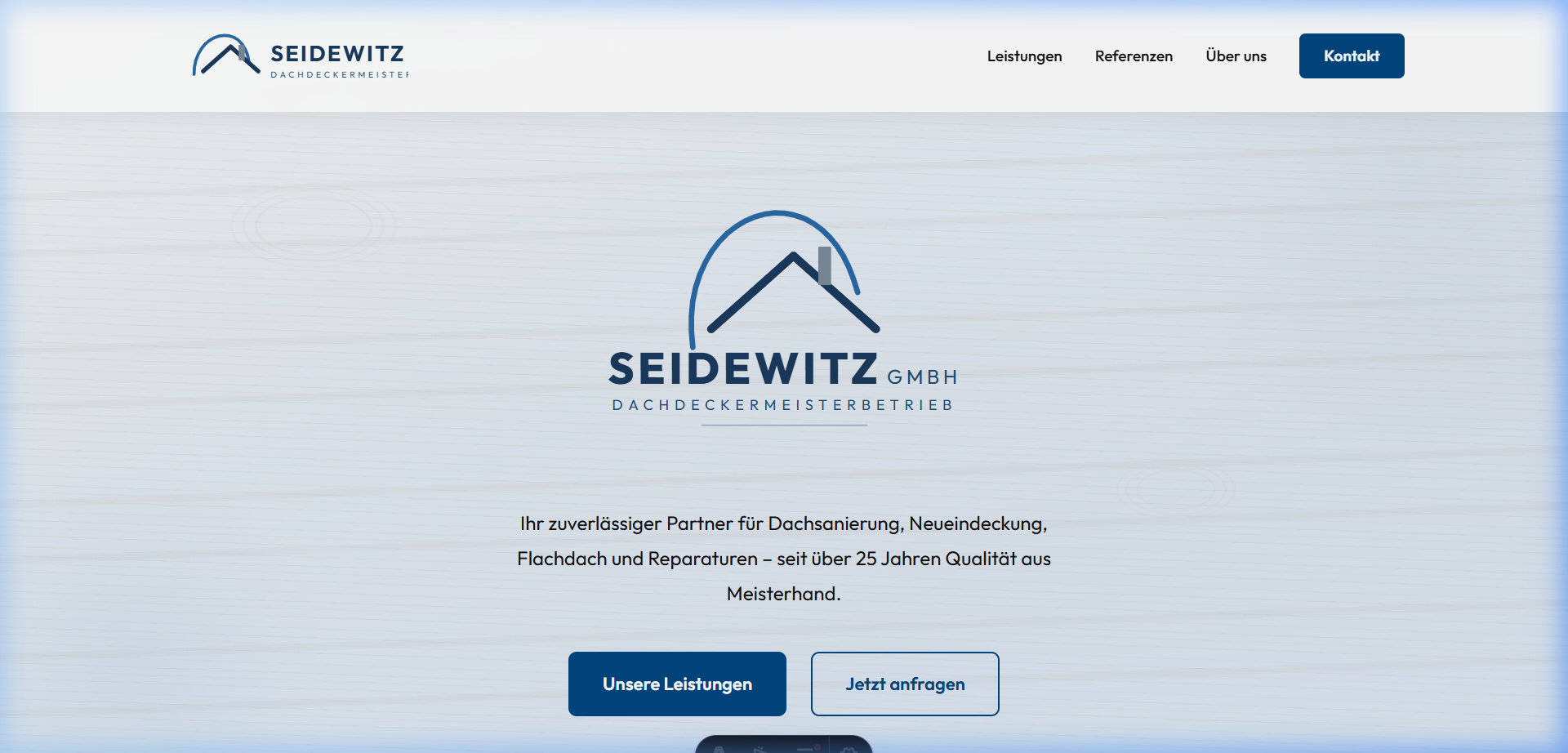 Seidewitz Dach Website Vorschau